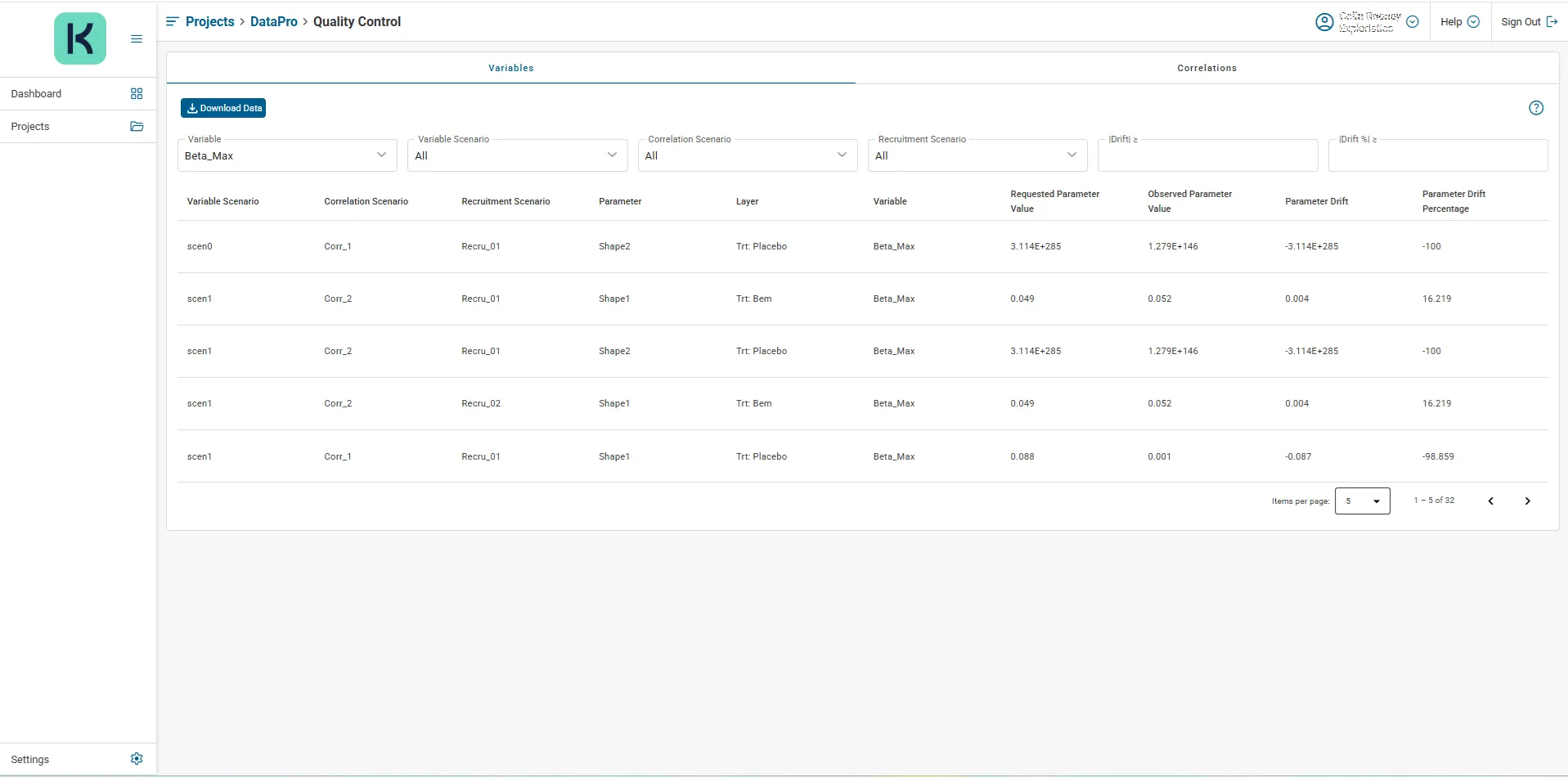 Figure 11: Sample QC Results