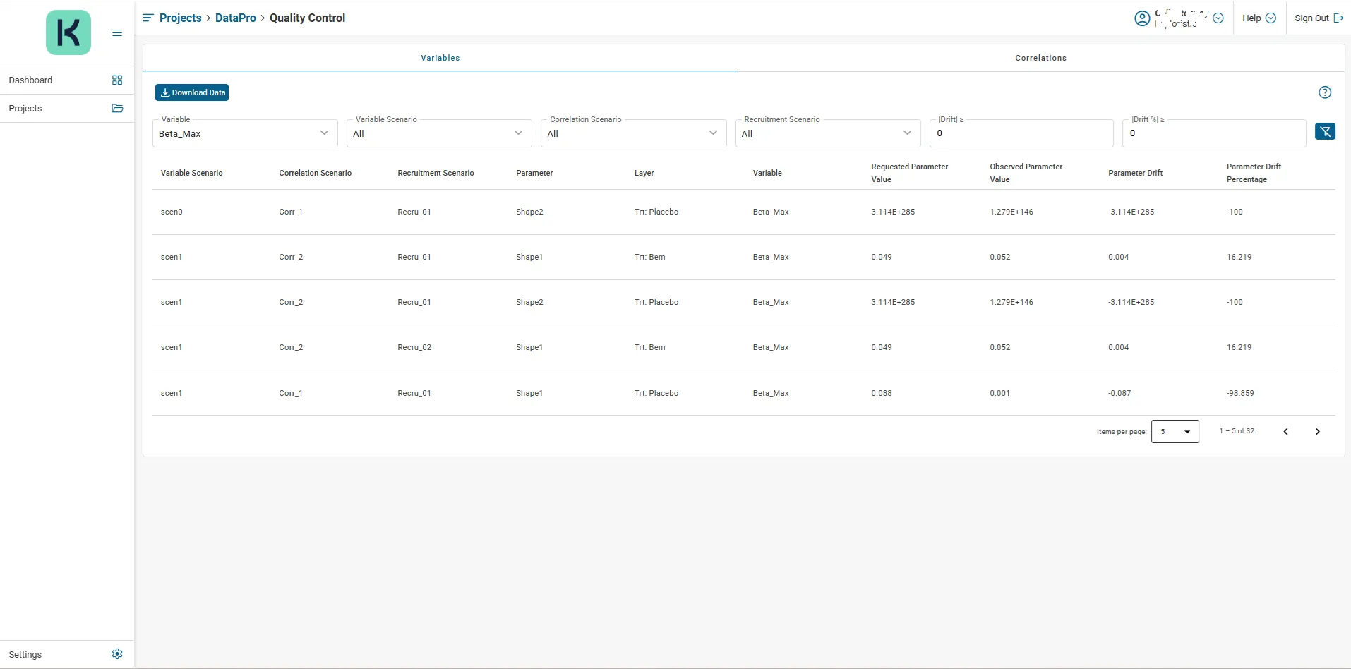 Figure 11: Sample QC Results